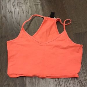 Pink/orange crop top
